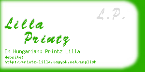 lilla printz business card